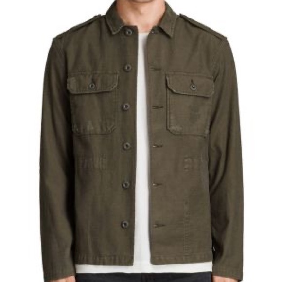 All Saints Other - All Saints Glendora Long Sleeve Button Down Shirt Army Green